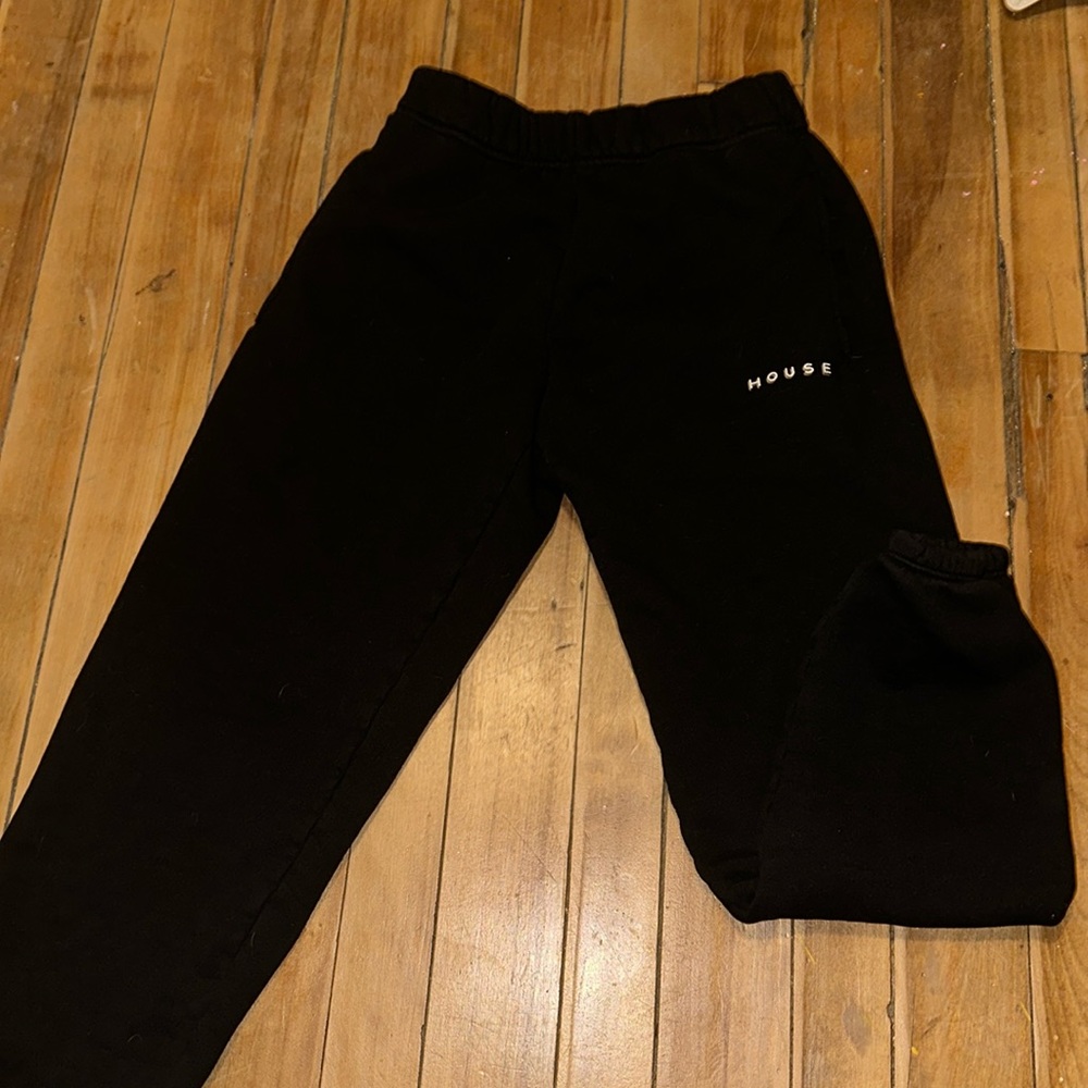House id black sweat pants
